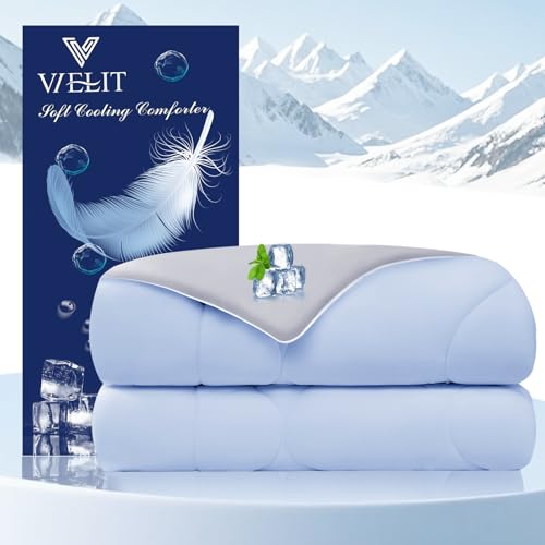 Vielit Cooling Comforter King 90x102 Grey Blue
