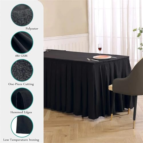 Nappe rectangulaire verte 240x60x75 cm pour buffet chic