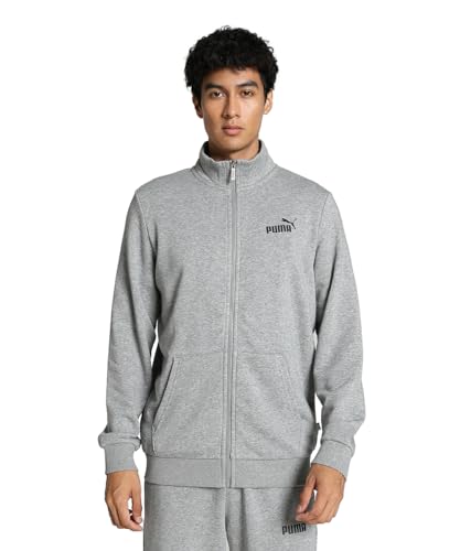 PUMA - ESS Track Jacket TR, Hombres, Medium Gray Heather, XL