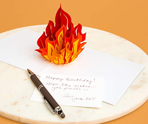 Poplife You're Fire 3D Pop Up Card - Just Because, Father’s Day, Congratulations, Happy Birthday, New Job, Valentine's Day Card, Funny Card For Him, Graduation, Silly Get Well Soon Card #TOP7