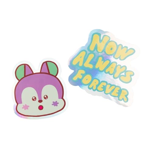 Pegatinas BT21 Mang impermeables - 2 Stickers vinilo : Optimas pegatinas para móvil,...