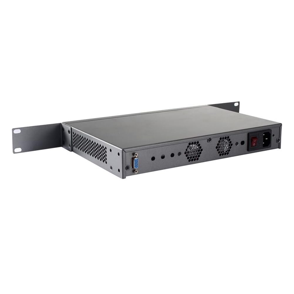 Firewall Hardware, PFSense, Mikrotik, VPN, Network Security Appliance, Router PC, Atom D525, RS01, 4 x Gigabit LAN, 2 x USB, COM, VGA, Fan, 0 RAM, 0 Storage, Barebone No System
