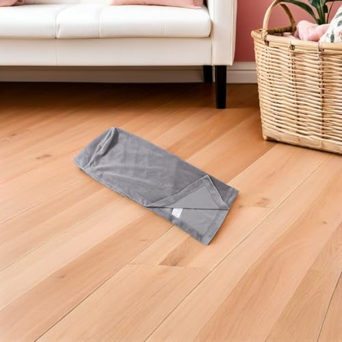 Fundas protectoras elásticas para reposabrazos de sofá tela poliéster gris lavables 7