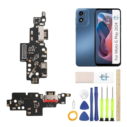HBIHGHHONG USB Charging Port for Motorola Moto G Play 2024 5G Dock Connector Replacement for Moto G Play 2024 XT2413 Charger Port Dock Board Repair Parts