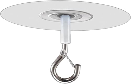 Novent Ganchos de techo adhesivos de alta resistencia, gancho de techo adhesivo para el hogar, ganchos versátiles, ganchos fuertes para plantas,