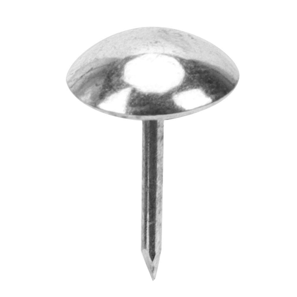 Large-Headed Nail, Decorative Tack Pins 100Pcs for Upholstery Furniture Trim 11x17mm Silver