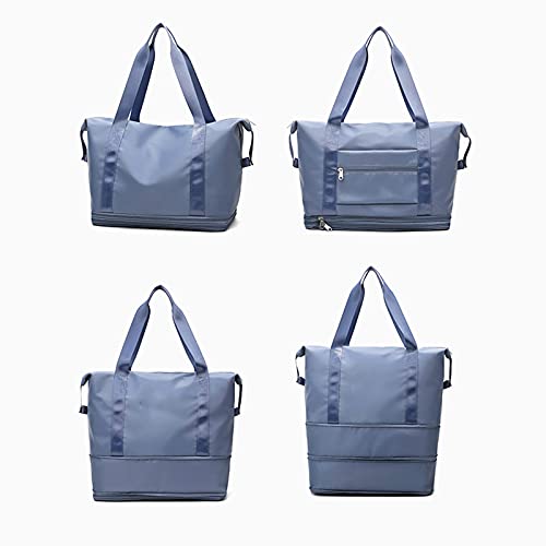 Gym Bags Heren En Vrouwen Sport Fitness Handtas, dubbellaags Uitbreiding Grote Capaciteit, natte Bag Compartiment… - Image 4