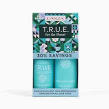 LANZA T.R.U.E. Duo Hair Kit, Clean Shampoo & Pure Conditioner, Anti Frizz, Fragrance & Paraben Free, Vegan & Cruelty Free Shampoo and Conditioner Set, Luxury Hair Care Kit in a Gift Box 2/8 Fl Oz
