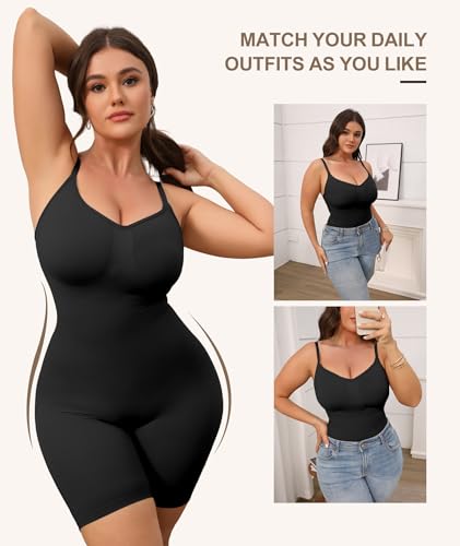 Image of Women's Strapless Shapewear Bodysuit for Women Tummy Control Shapewear, Seamless Body Shaper with Removable Straps