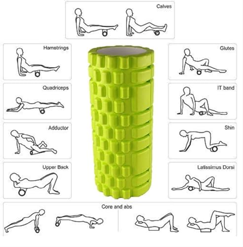 Image of Bodylastics 33cms Foam Roller for Pre & Post Workout Sessions, Deep Tissue Massage, Relief from Muscle Pain
