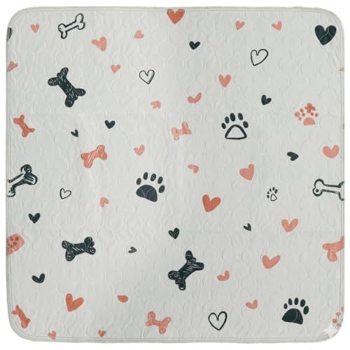 Image of PUPIBOO Washable Pee Pads for Dogs and Cats - Super Absorbent Reusable Puppy Training Pads - 100% Waterproof, Leak-Proof & Non-Slip Whelping Pads for Pet Housebreaking