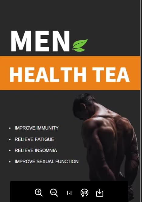 Men's Energy Tea with Natural Herbs, Immunity and Vitality Support, 30 Tea Bags, 5g Each