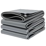 Lona impermeable de alta resistencia de 2 x 3 m, 3 x 4 m, 4 x 6 m, 420 g/m², lona de plástico resistente al desgarro de PVC con ojales, cubierta de pérgola multiusos para muebles de jardín, camión d