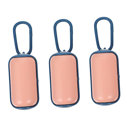 YARNOW 3pcs Portable Pet Waste Bag Dispensers Garbage Bags for Outdoor Walking Hiking and Camping Convenient and Easy to Carry Dog Waste