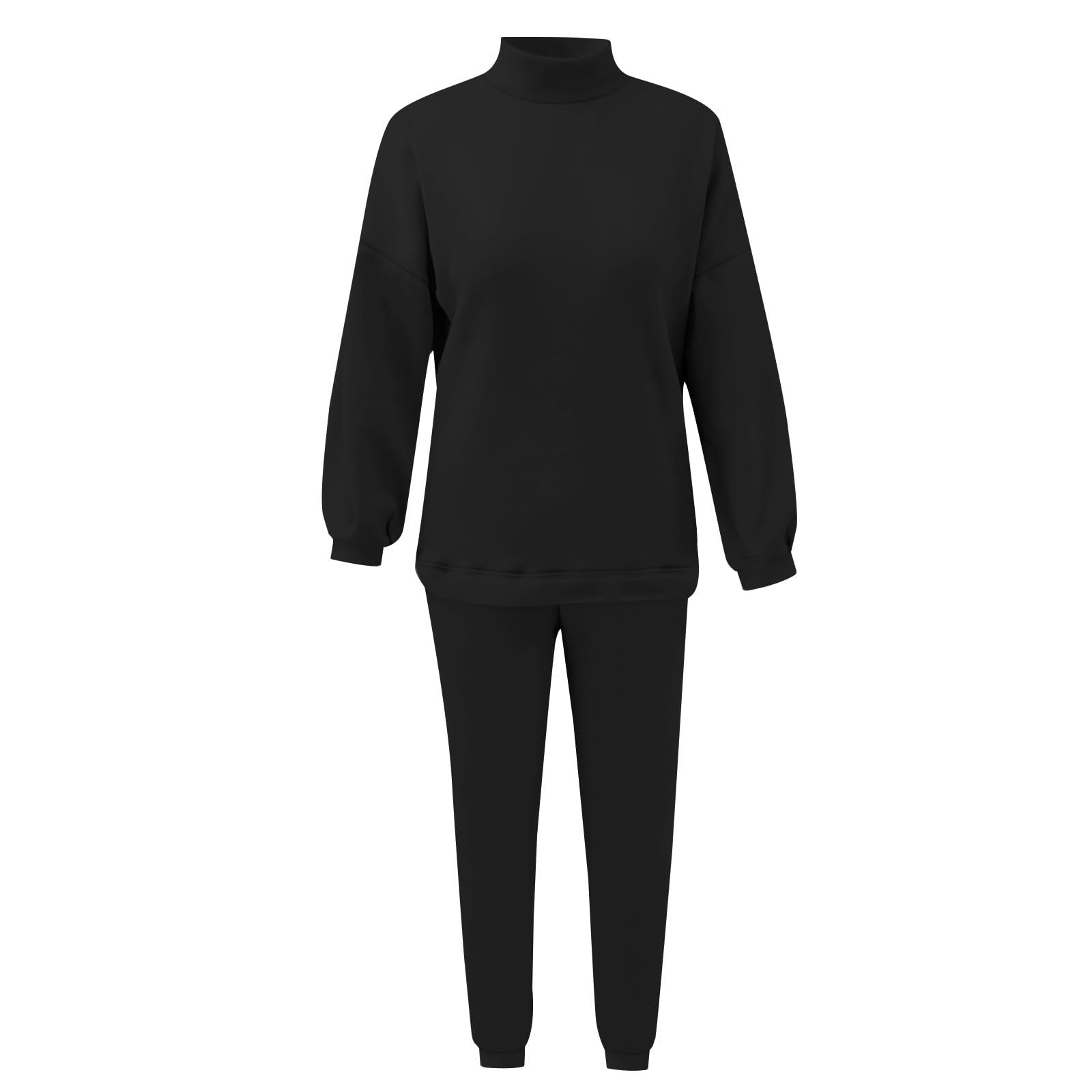 Completo Sportivo Donna 2 Pezzi Completi Sportiva Manica Lunga Girocollo Completo Da Ginnastica Tuta Palestra Casual Set Top E Pantaloni a Gamba Larga Tute Per Jogging Fitness Yoga Autunnale Invernale