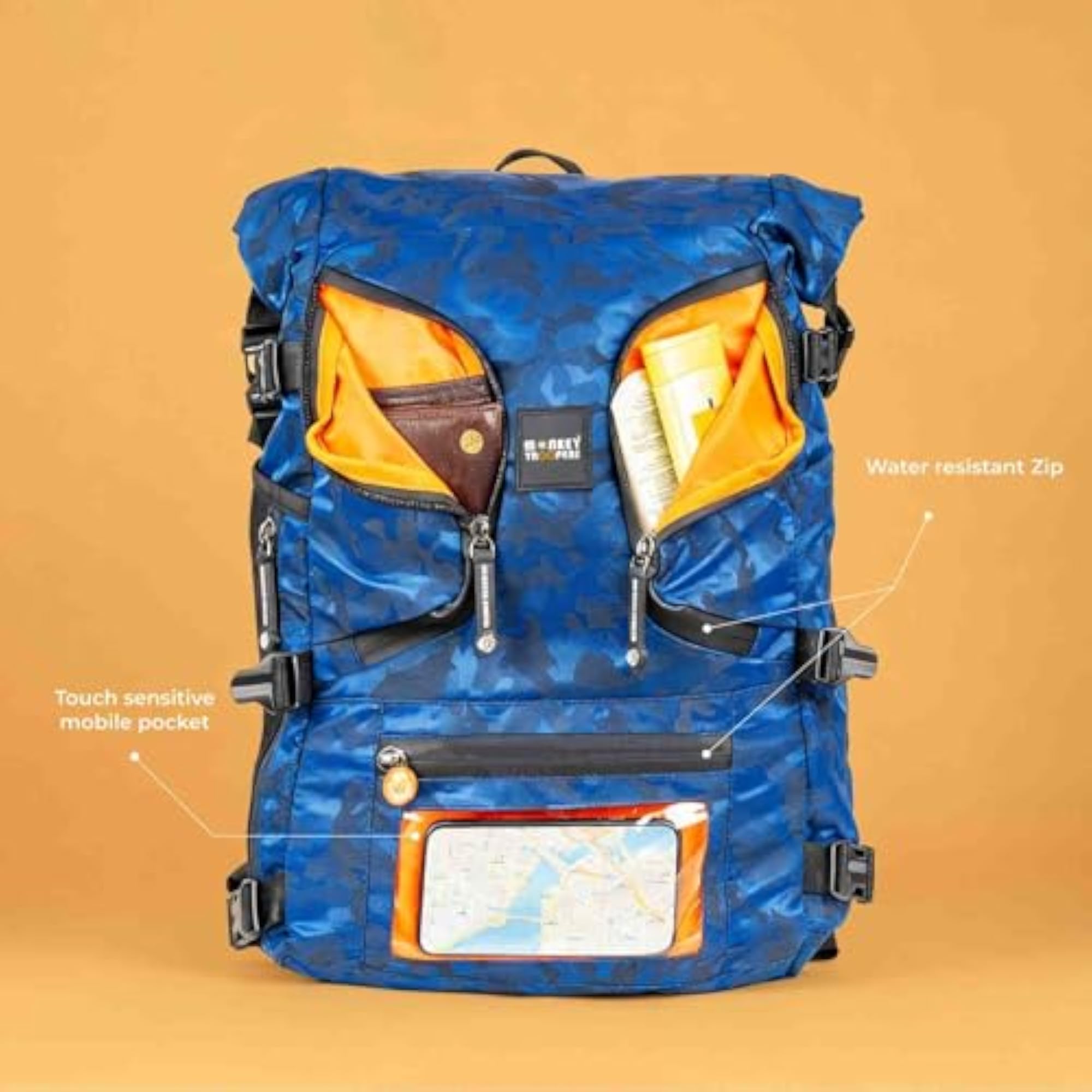 19L Stormy Roll Top Laptop Backpack for Men and Women