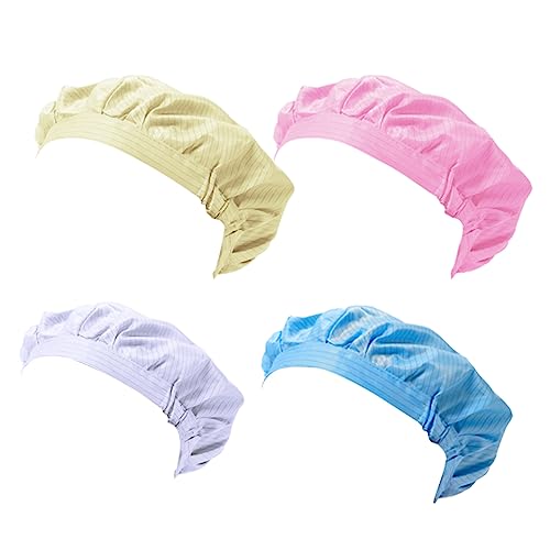 BESTYASH Lot De 4 Casquettes De Sécurité Statiques Avec Fenêtre En Maille Respirante Pour Adultes Travail Électronique