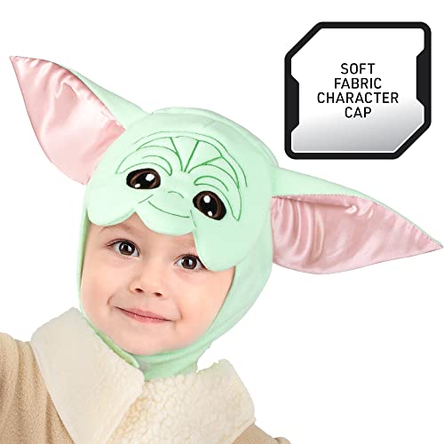 Image of STAR WARS Toddler Grogu Costume, Officially Licensed Mandalorian Toddler Yoda Halloween Costume for Boys