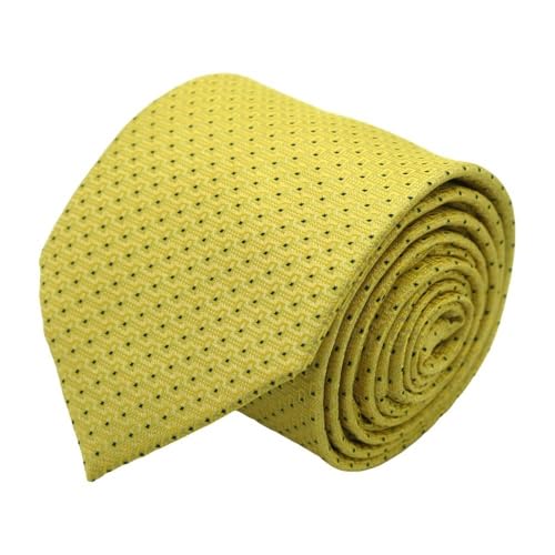 Attora - Cravate Classique Jaune à motifs