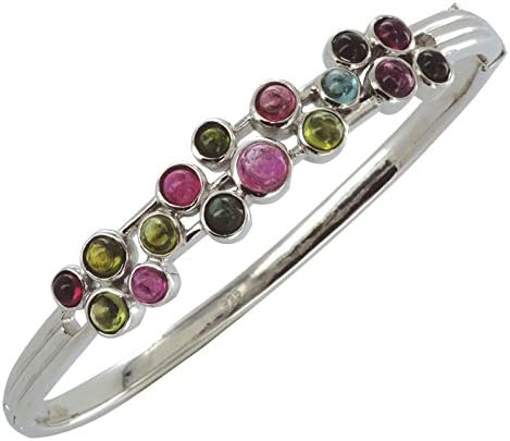 Shipton and Co Ladies Shipton and Co Silver and Tourmaline Bubbles Bangle GQA254TT