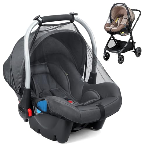 Image of Orzbow 2-Pack Mosquito Net for Car Seat and Doona Stroller, Black