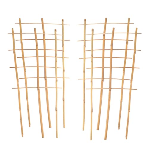 Grüner Jan 4X Bambusspalier 60cm Rankhilfe Blumenstütze Rankgitter...