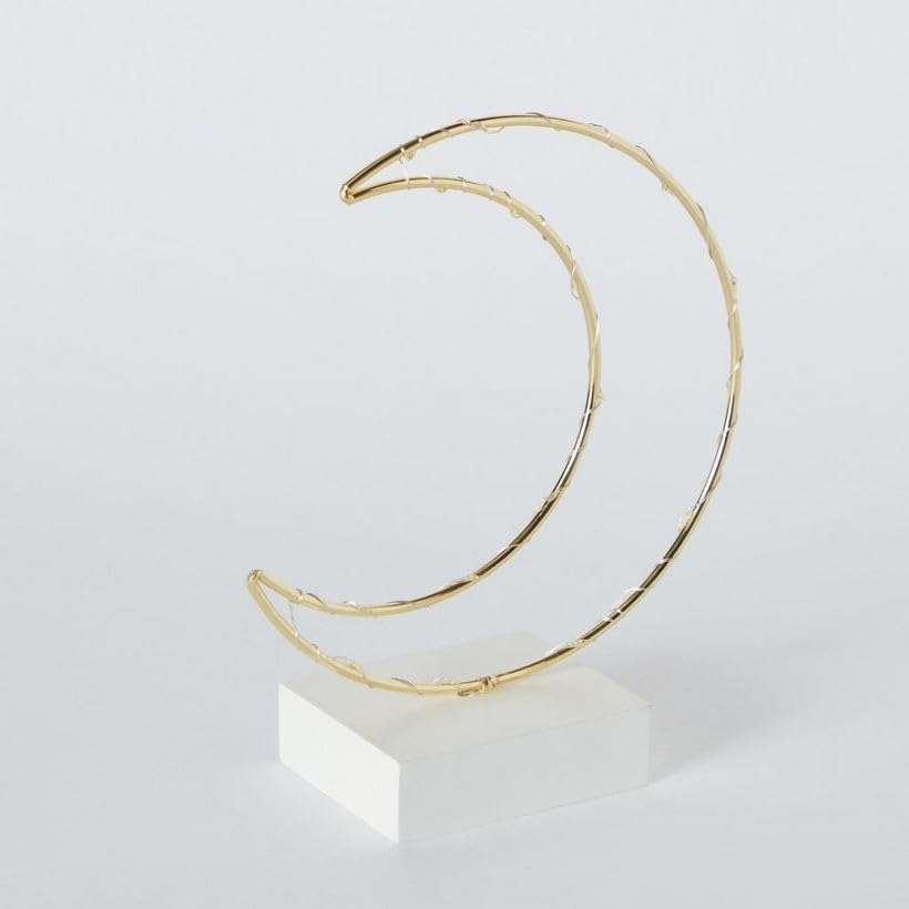 HomeBoxBlenko Table Top Moon with LED Light - 20x8x25 cm