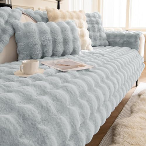 §SUGOi ソファパッド ソファーカバー 冬用 あったか 北欧風 ソファーパッド かけるだけ ふわふわ 長方形 2人掛け 肘付き 肘なし 多機能 ソファカバー 滑り止め 厚手 ペット対応 汚れ防止 ソファーかばー 柔らかい 無地 カウチ ベッドカバー 防