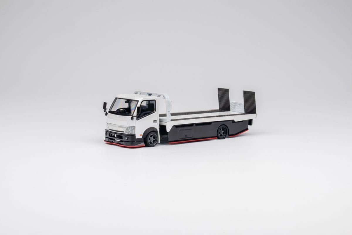 Amazon.co.jp: 1/64 Micro Turbo custom tow truck トラック 積載車 白