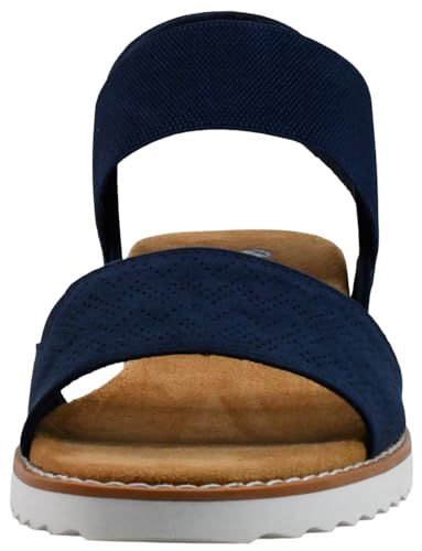 Image of Skechers Women's Desert Kiss-Stretch Quarter Strap Sandal Flat