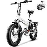 🔋 High-Powered 1000W Brushless Motor – Tackle hills, trails, and commutes with ease. This fat tire electric bike for adults features a strong motor with up to 28MPH top speed, offering powerful and smooth performance for all terrains. 🌄 48V Removable...