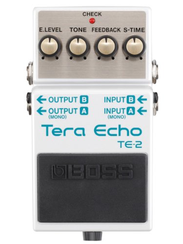 BOSS TE-2 Tera Echo Guitar Pedal (TE-2), White