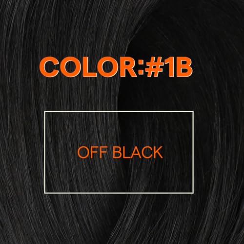 Image of Full Shine Sew In Hair Extensions Real Human Hair, Off Black 22 Inch 105G | 22 Inch 105G, Remy Long Straight Hair, Double Weft, Adds Volume, Everyday Wear, Office Styling, Women Looks