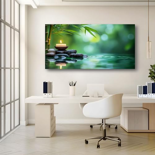 Impression sur toile zen de qualité supérieure cadre 80x120 - 5
