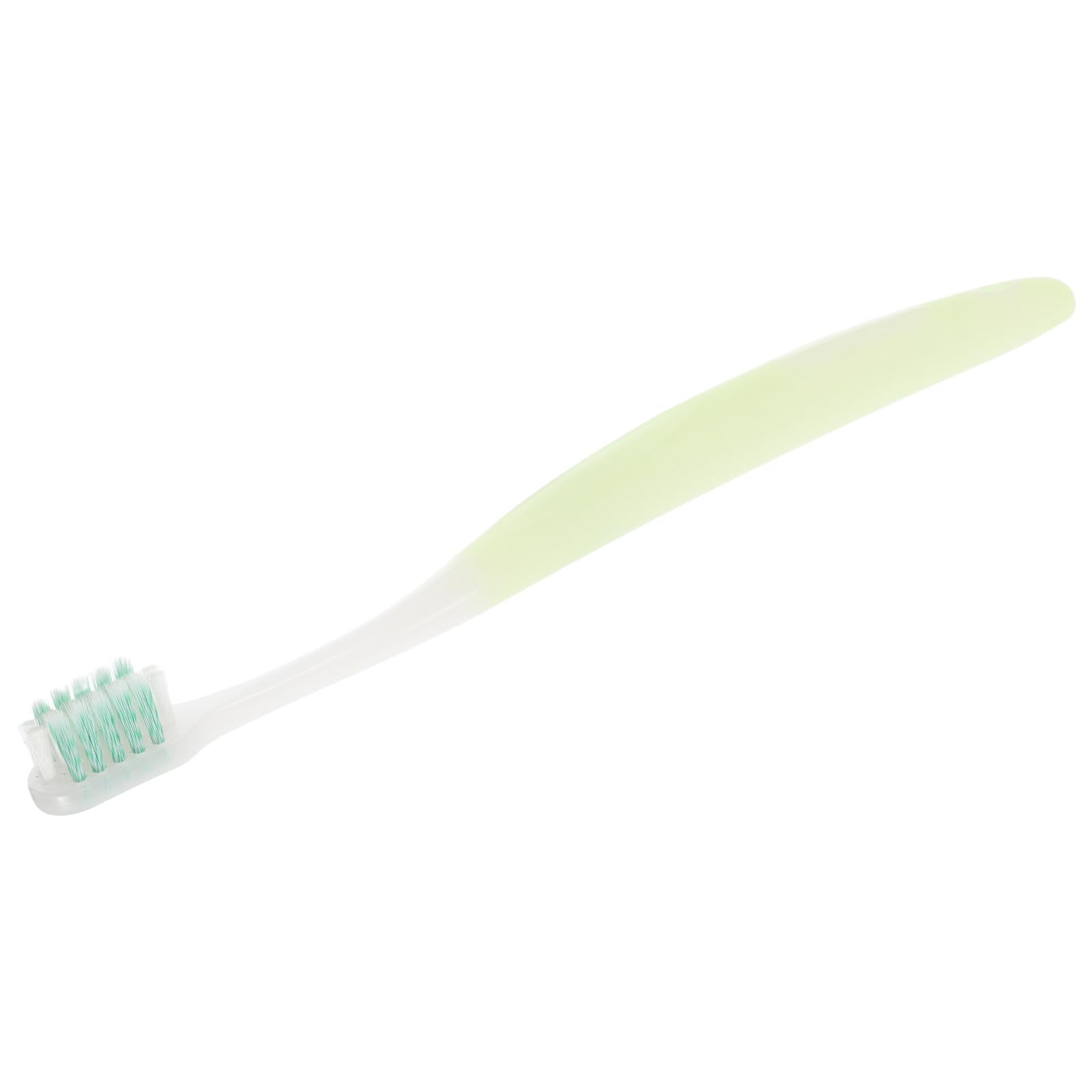 U-Shaped Soft Bristle Toothbrush for Adult Braces Gentle Interdental Cleaner with Flexible Head Green Manual Oral Care Brush