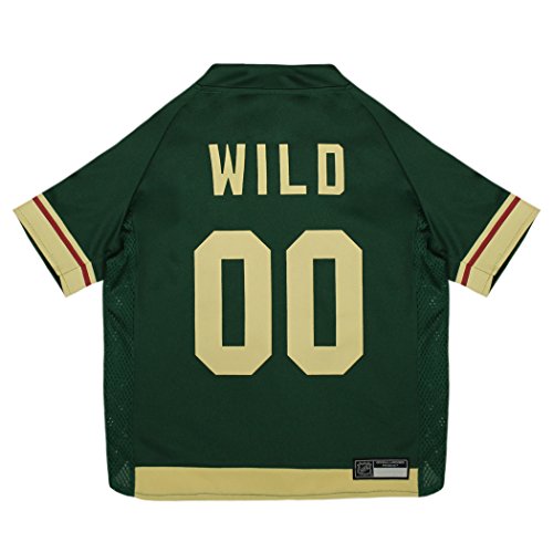 Pets First NHL Pet Jersey - Minnesota Wild Dog Jersey, XX-Large. A Premium Big Jersey for Dogs & Cats to Look just Like The Real Hockey Player
