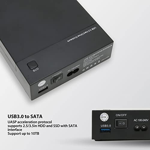 Carcasa para disco duro USB 3.0 a SATA 2.5/3.5" miniatura 2