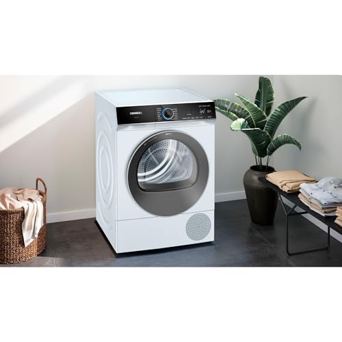SIEMENS Secador Inteligente WQ45B2B40 iQ700 con Bomba de Calor, 9 kg, Secado óptimo autoseco, Condensador autolimpiante, Pantalla LED directTouch, Programa para Exteriores, Color Blanco, 60 cm - imagen 6