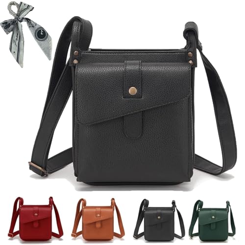 Dollver Crossbody Purse, Dollver Crossbody Bag,Dollver Unique Design Crossbody Leather Purse With Adjustable Strap (black)
