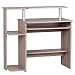 Produktbild FineBuy CEVO Computertisch Sonoma Eiche 94 x 90 x 48 cm mit Tastaturauszug | Laptop Tisch ohne Rollen mit Aufsatz | PC-Tisch mit Drucker-Ablage platzsparend | Schreibtisch für kleine Räume