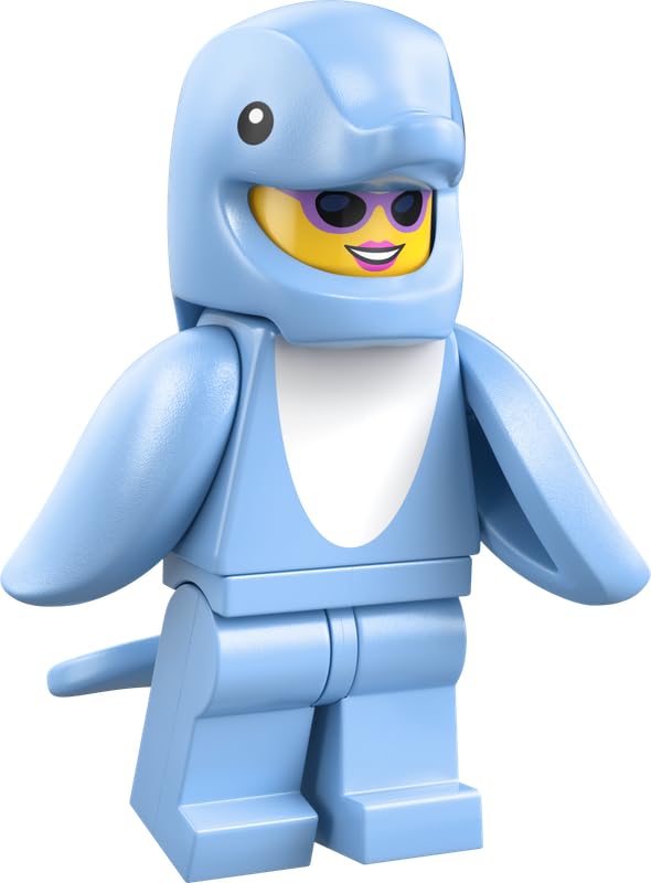 LEGO Delfin Kostüm - Minifiguren Serie 28 Tiere, einzelne Minifigur (LEGO 71051)