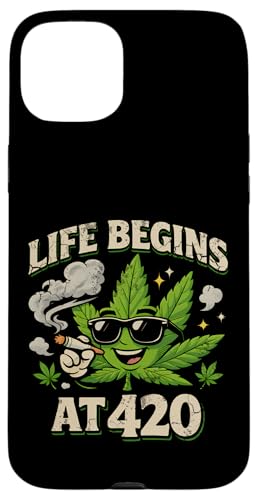 Life Begins at 420 �ʔ����喃�t�}���t�@�i�f�U�C�� �X�}�z�P�[�X iPhone 15 Plus �p
