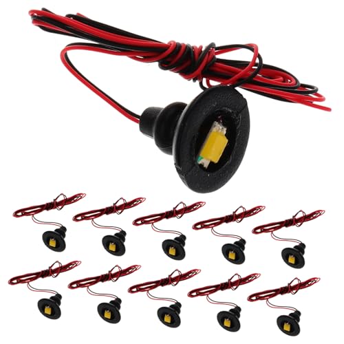 Sosoport 12pièces Lampe Miniature pour Table De Sable Lampe De Simulation Miniature Modèle De Lampadaire pour Éclairage De Chemin De Décoration Lumineuse pour Micro-Paysage