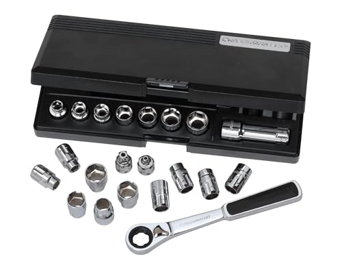 Image of GEARWRENCH 21 Pc. 3 /8 inch Drive 6 Pt. Pass-Thru Tool Set, SAE /Metric - 8921