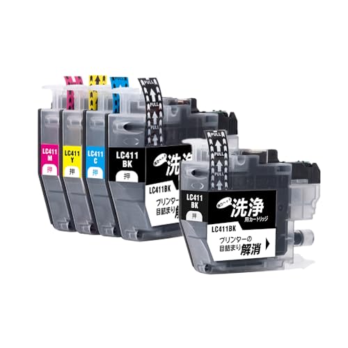 ypommez N[jOJ[gbW LC411-4PK + LC411BK t 5{Zbg uU[Ή ݊ J[gbW v^[ ڋl܂ cʕ\@\t ISO14001/ISO9001F؍H (LC411 LC411-
