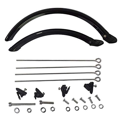 Nobranded Juego de Guardabarros Plegable para Bicicleta de 20 ''14'' para Sistema de Frenos en V - 20 Pulgadas
