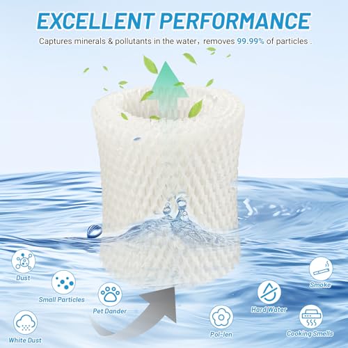 Image of Lemige Premium Humidifier Filter Replacement 2.0 for Canopy Bedside Humidifier and Nursery Humidifiers, Made with Wood Pulp and Paper Wick Filter, Humidifier Wicking Filter Replace Every 6 Weeks