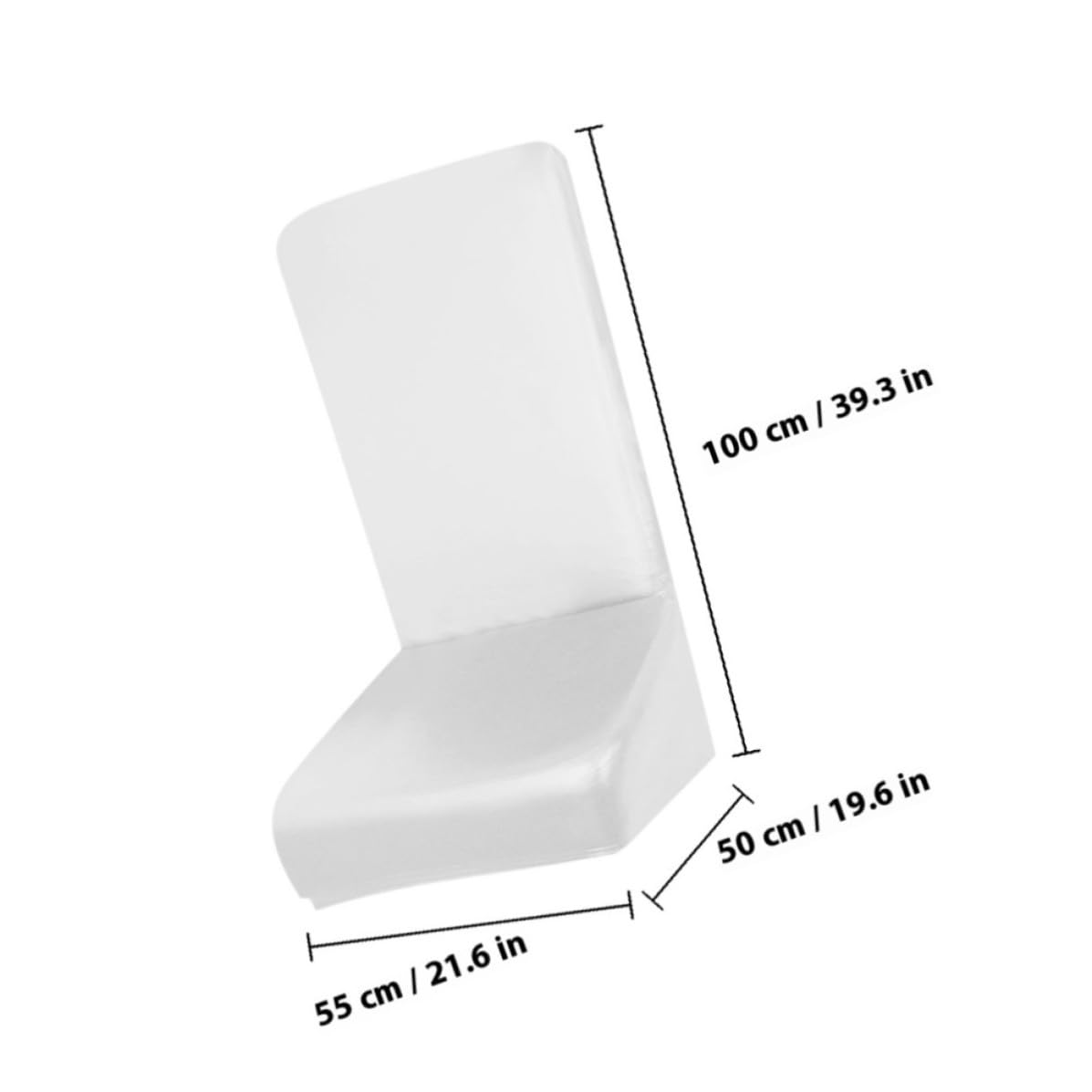 Mikinona Funda de Silla Elástica de PU, 4 Piezas en Color Blanco