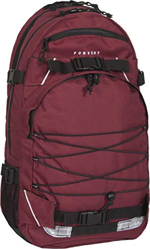 Forvert Backpack Laptop Louis: Mochila para portátil  Color borgoña  Talla 55 x 40