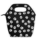 Isolierte Lunchboxen, Lunch-Taschen für Kinder, Hundepfoten, Mahlzeiten, Paket-Container für Damen und Herren, Picknick-Tragetasche mit Reißverschluss